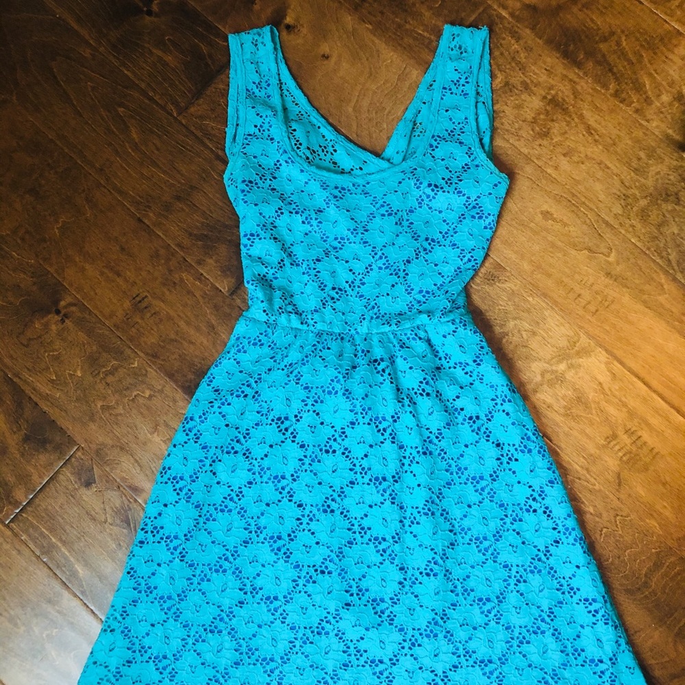 Love Notes light blue lace dress